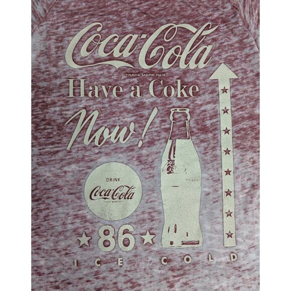 Coca Cola Burnout Graphic Tee - Size S - EUC - Picture 1 of 8